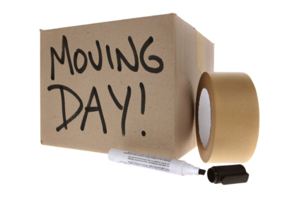 Moving Day! on image of moving supplies