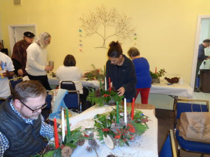 making Yule logs