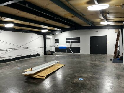 image of Heffner Hall sanctuary after demo of the kitchen